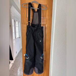 Spyder Black and Blue Ski Pants